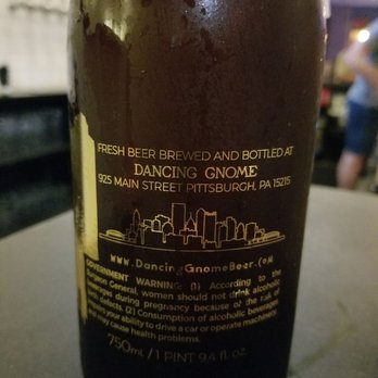Dancing Gnome - 750ml bottle back - Pgh Yaaas! - Breweries Near Me - Pittsburgh, Pennsylvania Dancing Gnome - 750ml bottle back - Pgh Yaaas! - Breweries Near Me - Pittsburgh, Pennsylvania