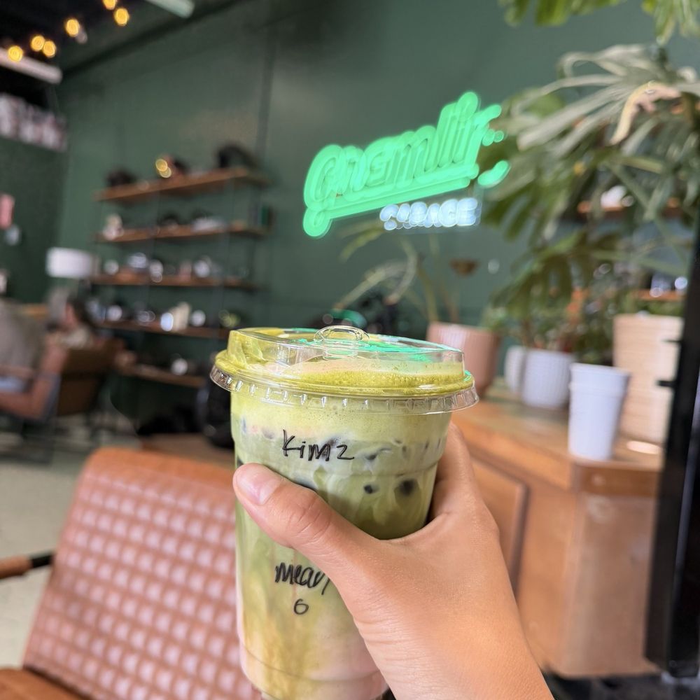 Peach and cream matcha
