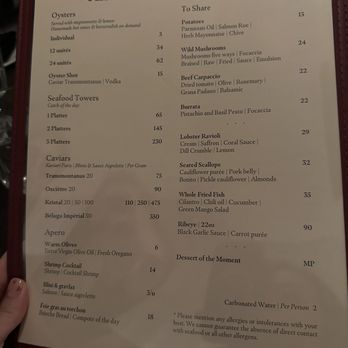 jjacques - Menu - Cocktail Bars Near Me - Quebec City, Quebec