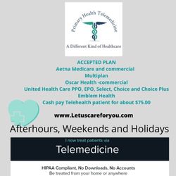 Primary Care Specialist of South Florida - Telemedicine, Afterhours,  Weekends, Holidays