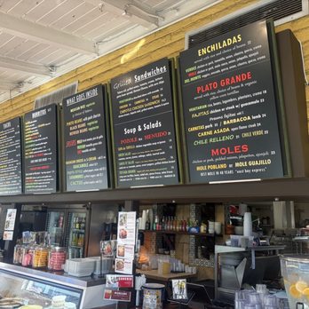 La Mission - Menu overhead - Mexican Near Me - Berkeley, California