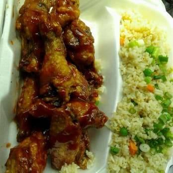 Hubie's Buffalo Wings - Honey BBQ Wings and Fried Rice. The combo was $8.47. - Chicken Wings Near Me - Austell, Georgia Hubie's Buffalo Wings - Honey BBQ Wings and Fried Rice. The combo was $8.47. - Chicken Wings Near Me - Austell, Georgia