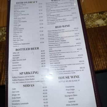 King Crab House - Drink menu - Seafood Near Me - Chicago, Illinois