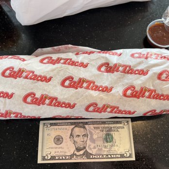 Cali Tacos - Angel burrito, this is incredible! Has to weigh 2lbs or more! - Mexican Near Me - Orange, California Cali Tacos - Angel burrito, this is incredible! Has to weigh 2lbs or more! - Mexican Near Me - Orange, California