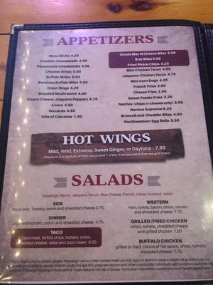 Menu photo 5 Western Tap Bloomington, IL