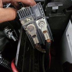 Javi Auto Repair - Found this corroded, frayed battery cable on my fuse block. Fixed it before it left me stranded.