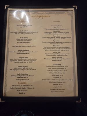 Menu photo 2 Sweet Basil Bistro Big Bear Lake, CA