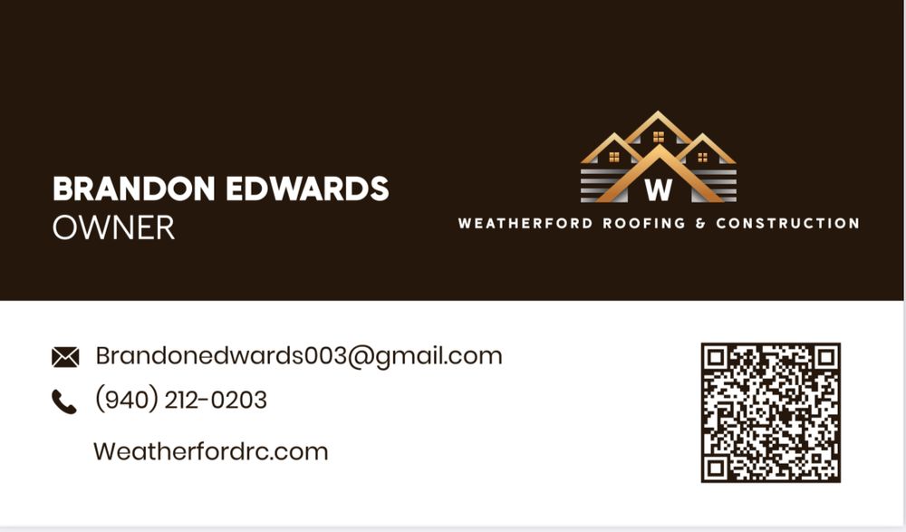 Slide of Weatherford Roofing and Construction
