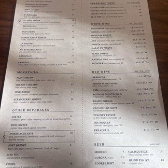 Enye Latin Table - Drinks menu - Latin American Near Me - Clayton, California