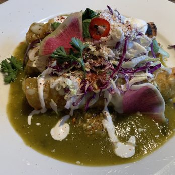 Ghost Ranch - Chicken Enchiladas with Green Sauce - Cocktail Bars Near Me - Tempe, Arizona Ghost Ranch - Chicken Enchiladas with Green Sauce - Cocktail Bars Near Me - Tempe, Arizona