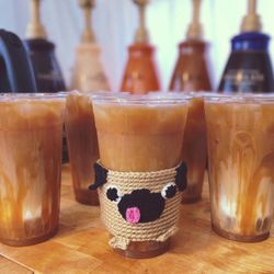 Curly Tail Coffee - Iced caramel macchiatos are a favorite.