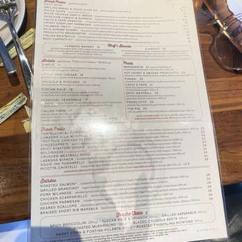North Italia - Menu - Italian Near Me - Birmingham, Alabama