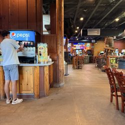 Soda fountain allowed refills.