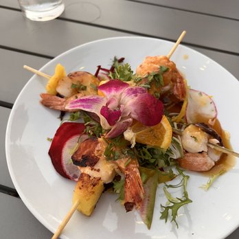 Elevation LVK - Pineapple shrimp skewers - New American Near Me - Livermore, California Elevation LVK - Pineapple shrimp skewers - New American Near Me - Livermore, California