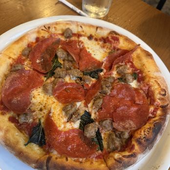California Pizza Kitchen - MUSHROOM PEPPERONI SAUSAGE PIZZA with no mushrooms - A+ - Pizza Near Me - Honolulu, Hawaii