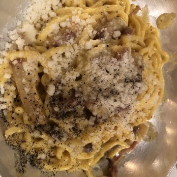 Tonnarello - Carbonara closeup - Desserts Near Me - Rome, RM Tonnarello - Carbonara closeup - Desserts Near Me - Rome, RM