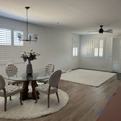 Sunburst Shutters & Window Fashions - Dinning room.