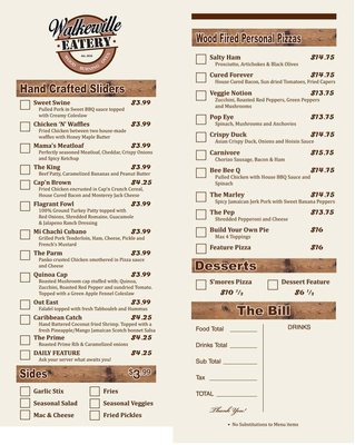 Menu photo 2 Walkerville Eatery Windsor, ON Menu photo 2 Walkerville Eatery Windsor, ON