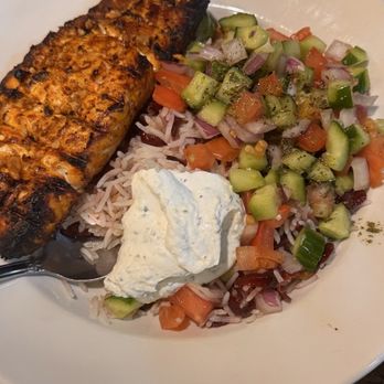 Pasha Mediterranean Grill - Salmon Pasha Bowl - Mediterranean Near Me - San Antonio, Texas Pasha Mediterranean Grill - Salmon Pasha Bowl - Mediterranean Near Me - San Antonio, Texas