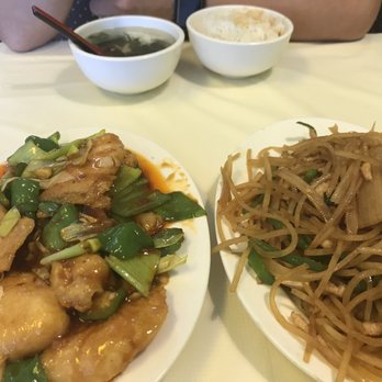 Mom's Kitchen - Lunch specials - fish fillet (pretty spicy) and shredded pork and potato (fresh). - Chinese Near Me - Bear, Delaware
