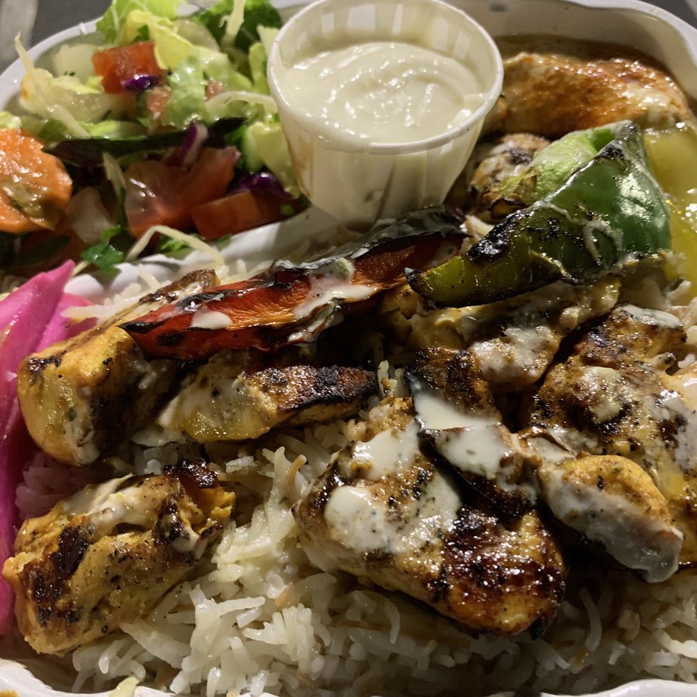 Nour Cafe - Food- Chicken Kabab Plate - Falafel Near Me - Revere, Massachusetts Nour Cafe - Food- Chicken Kabab Plate - Falafel Near Me - Revere, Massachusetts