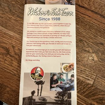 Wahoo's Fish Tacos - The history of Wahoo's - Desserts Near Me - Austin, Texas Wahoo's Fish Tacos - The history of Wahoo's - Desserts Near Me - Austin, Texas