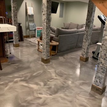 Atlantic Concrete Design - Finished basement - Flooring Near Me - New York, New York