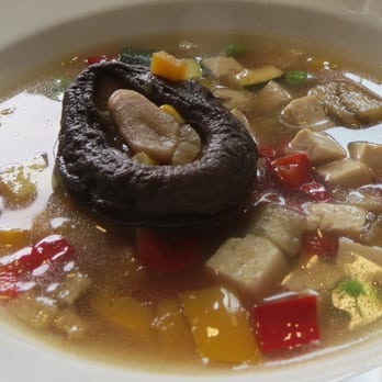 The Vista Room - Tofu, Eggplant and Shiitake Noodle Soup. Don't see the noodles... - New American Near Me - San Francisco, California The Vista Room - Tofu, Eggplant and Shiitake Noodle Soup. Don't see the noodles... - New American Near Me - San Francisco, California