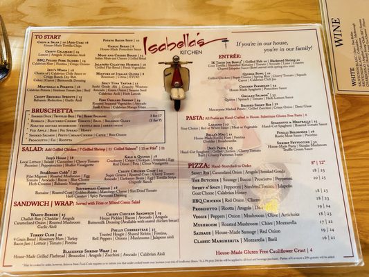 Menu photo 1 Isabella's Kitchen Scottsdale, AZ
