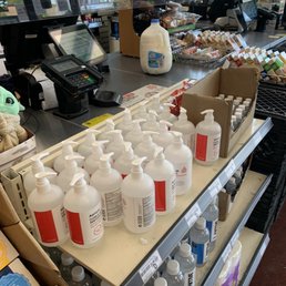 a variety of products in a grocery store