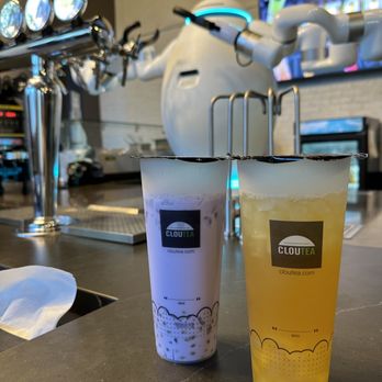 Cloutea - Taro Mango Peach Swirl & Peachy Paradise - Bubble Tea Near Me - Las Vegas, Nevada