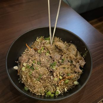 Bebap Korean Eats - Japchae with Beef Bulgogi - Korean Near Me - Rochester, Minnesota
