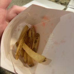 Wendy's - If you zoom in you can see the contact in between my fries.
