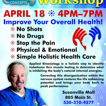 Applied Kinetic Concepts - Wellness Work shop  April 18th 4 to 7 pm - Physical Therapy Near Me - Susanville, California