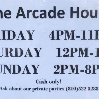 The Arcade - Call to check the hours, or if you're a Facebook tool, look there.  Don't be that dumbass, with pissed off kids, who's wasn't prepared. - Arcades Near Me - Brighton, Michigan