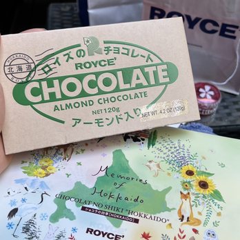 ROYCE Chocolate - Memories of Chocolat No Shiki  "Hokkaido"Chocolate Bar "Almond" - Desserts Near Me - Boston, Massachusetts