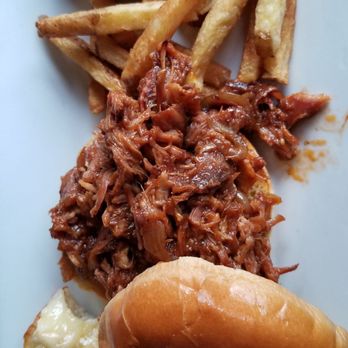 The Black Dog Pub - Pulled pork bun - Gastropubs Near Me - Scarborough, Ontario The Black Dog Pub - Pulled pork bun - Gastropubs Near Me - Scarborough, Ontario