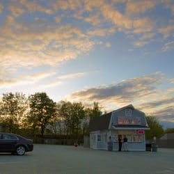 Main Street Dairy Treat - Sunset shot on a chilly May evening. :)  I think it sets the mood well for a late afternoon ice cream run.