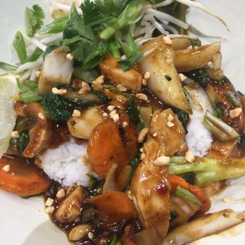 Wok Box - a plate of stir fried vegetables and rice - Asian Fusion Near Me - Edmonton, Alberta
