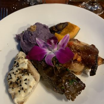Old Lahaina Luau - Fish, Steak and Chicken with Mashed Taro and Squash - Performing Arts Near Me - Lahaina, Hawaii