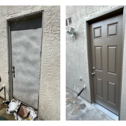 Top To Bottom Handyman & Painting - Exterior door replacement & painting