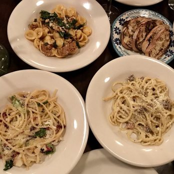 Coperta - Small plates!  Orecchiette with spicy sausage and kale, spaghetti carbonara and linguini with blue crab! - Italian Near Me - Denver, Colorado