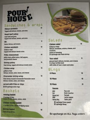 Menu photo 2 The Pour House Gulfport, MS Menu photo 2 The Pour House Gulfport, MS