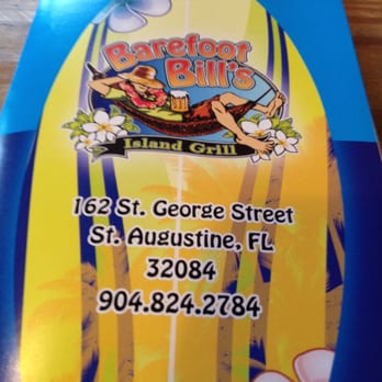 Barefoot Bill's Island Grill - Caribbean Near Me - St. Augustine, Florida Barefoot Bill's Island Grill - Caribbean Near Me - St. Augustine, Florida