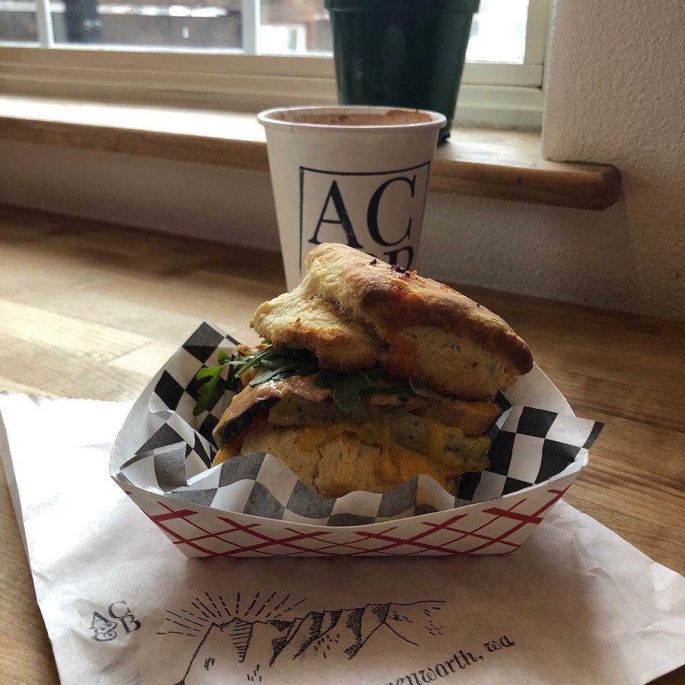 Argonaut Coffee & Biscuits - Biscuit Breakfast Sandwich - Coffee & Tea Near Me - Leavenworth, Washington