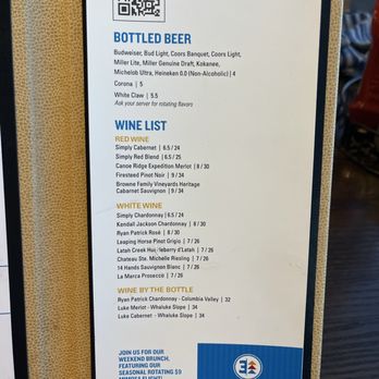 Three Peaks Kitchen + Bar - Beer and wine menu - American Near Me - Airway Heights, Washington Three Peaks Kitchen + Bar - Beer and wine menu - American Near Me - Airway Heights, Washington