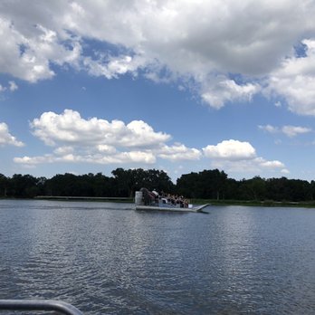Airboat Adventures - Air boat taking off - Boat Tours Near Me - Lafitte, Louisiana