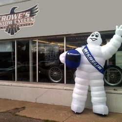 Crowe's Motorcycle - We sell so many tires the Michelin man comes to visit!