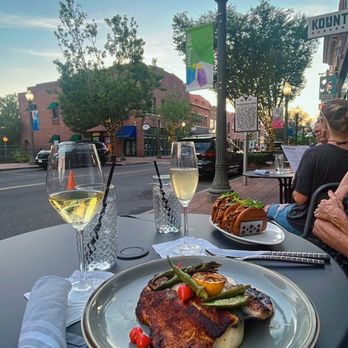 Kounter - Blackened Carolina Trout (sub rice for mashed potatoes) , Deep South Bao Tacos - New American Near Me - Rock Hill, South Carolina