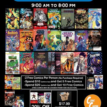 Comic Central - Free Comic Book Day Saturday May 3rd, 2025 - Hobby Shops Near Me - Sanford, Florida Comic Central - Free Comic Book Day Saturday May 3rd, 2025 - Hobby Shops Near Me - Sanford, Florida